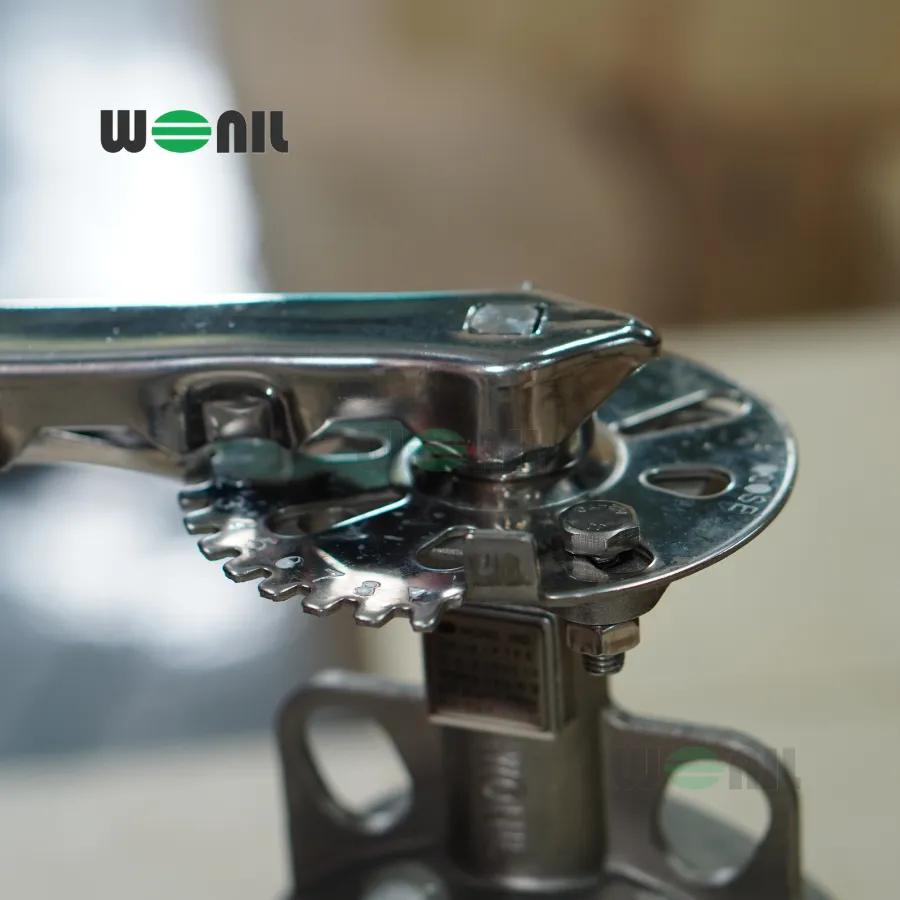 van bướm Wonil tay gạt inox DN100