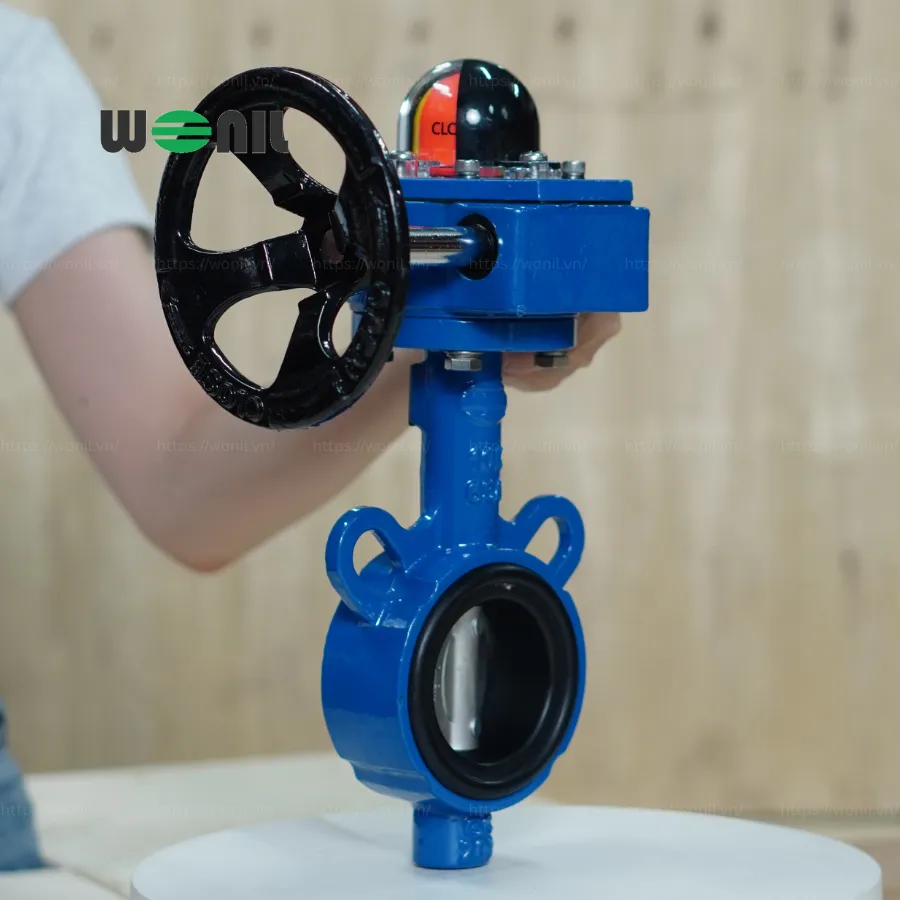 Van Bướm Wonil Tay Quay Gang DN65 Van Bướm Wonil Tay Quay Gang DN65