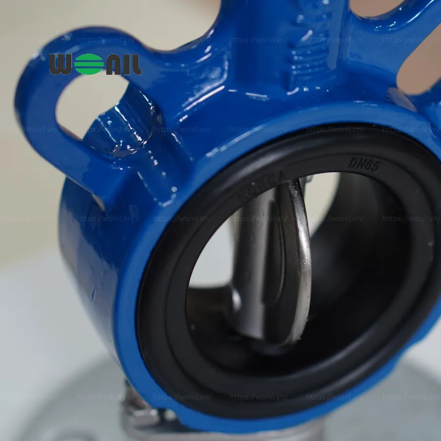 Van Bướm Wonil Tay Quay Gang DN65 Van Bướm Wonil Tay Quay Gang DN65