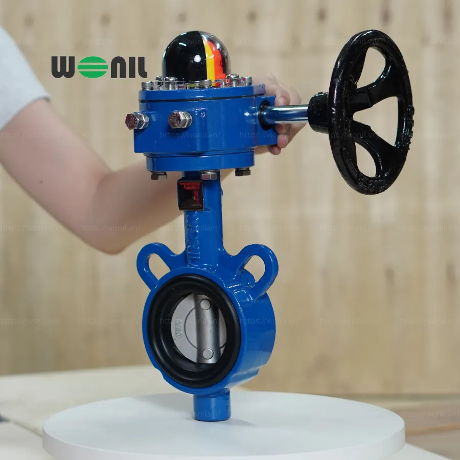 Van Bướm Wonil Tay Quay Gang DN65 Van Bướm Wonil Tay Quay Gang DN65