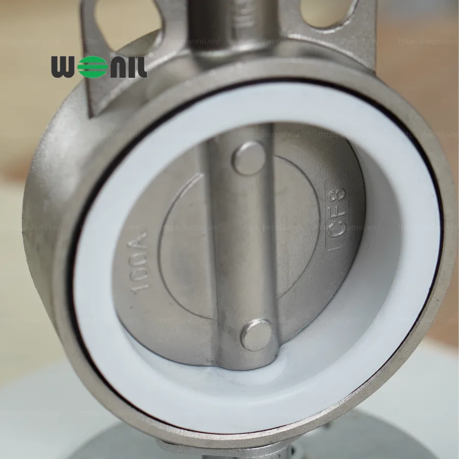 Van Bướm Wonil Tay Quay Inox DN100 Van Bướm Wonil Tay Quay Inox DN100