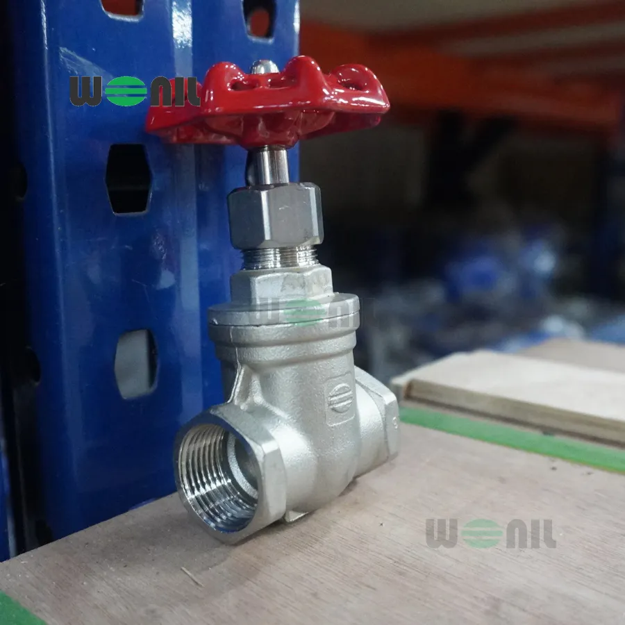 Van Cổng Wonil Nối ren Tay Quay Inox DN20