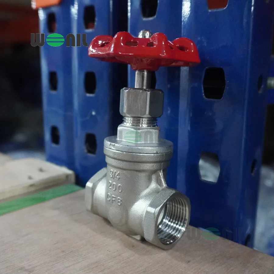 Van Cổng Wonil Nối ren Tay Quay Inox DN20