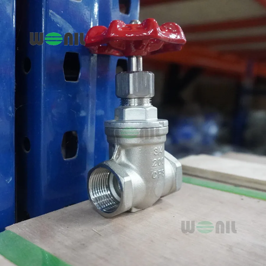 Van Cổng Wonil Nối ren Tay Quay Inox DN20