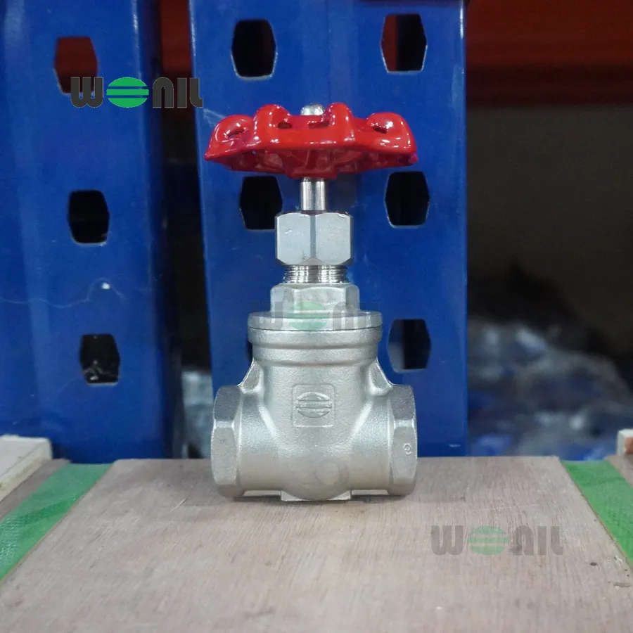 Van Cổng Wonil Nối ren Tay Quay Inox DN20