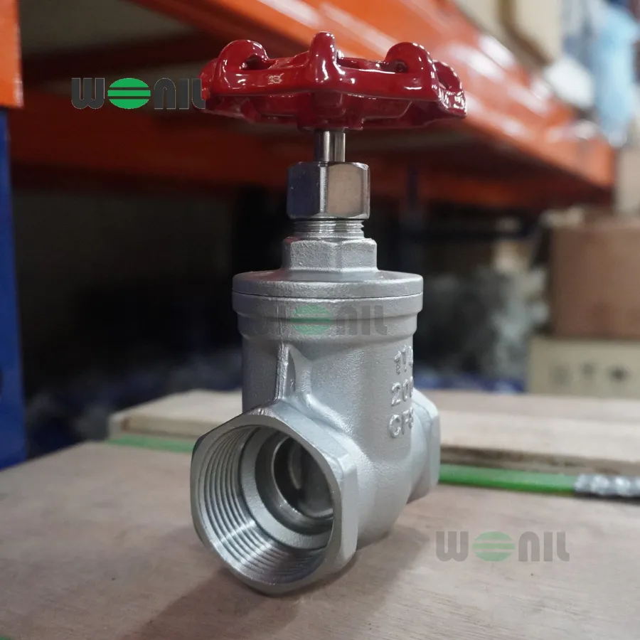 Van Cổng Wonil Nối Ren Tay Quay Inox DN32