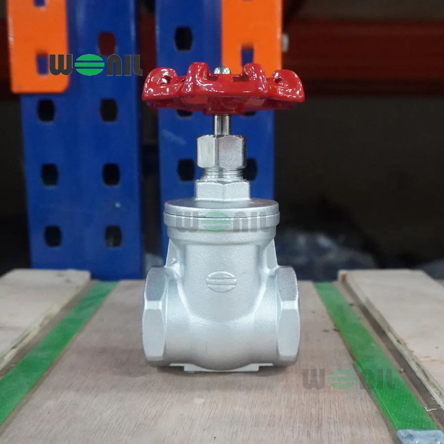 Van Cổng Wonil Nối Ren Tay Quay Inox DN32