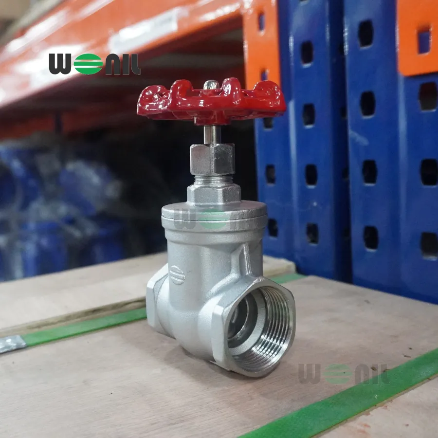 Van Cổng Wonil Nối Ren Tay Quay Inox DN32