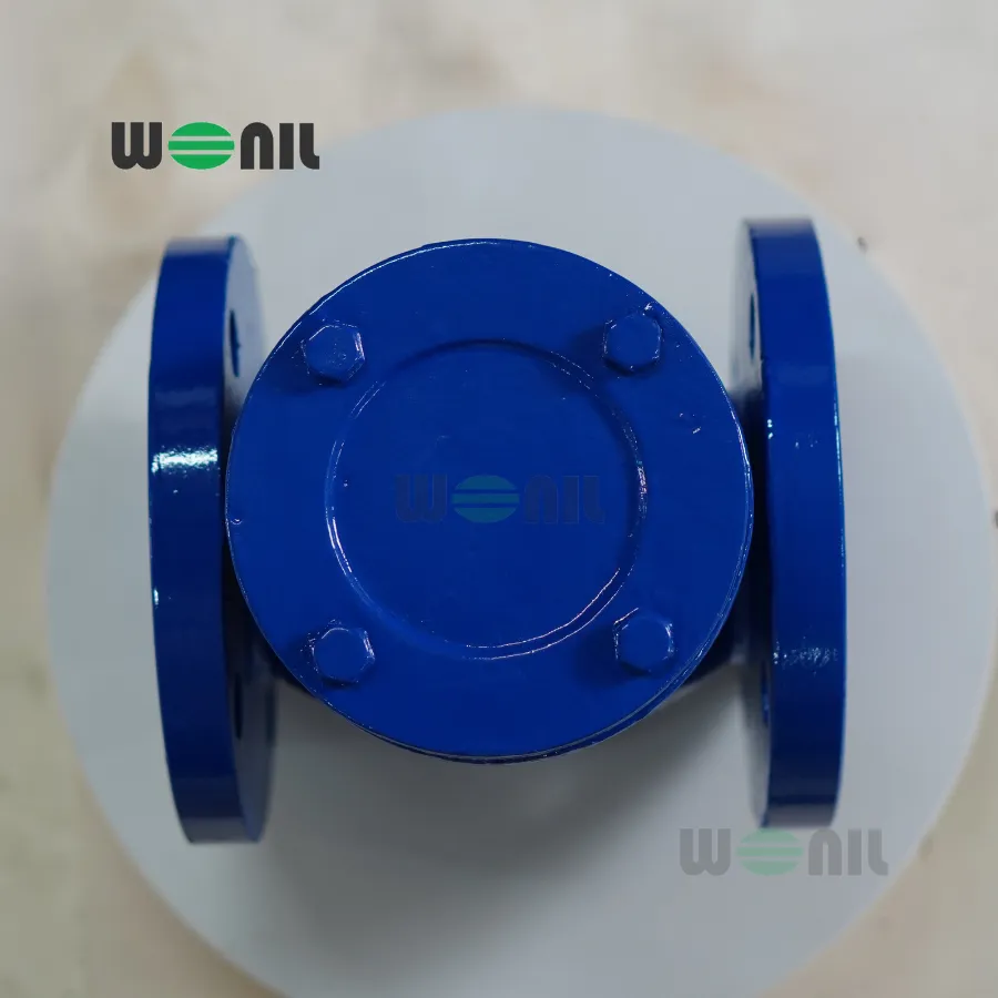 Van 1 chiều Wonil Lá Lật Mặt Bích Gang DN100 Van 1 chiều Wonil Lá Lật Mặt Bích Gang DN100