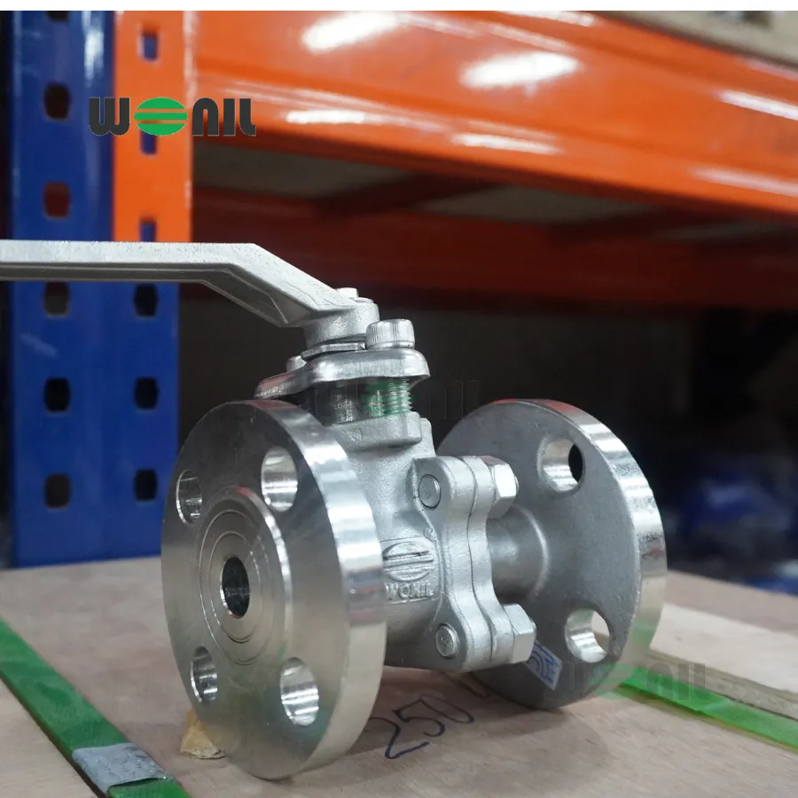 Van Bi Wonil Tay Gạt Inox Mặt Bích DN15