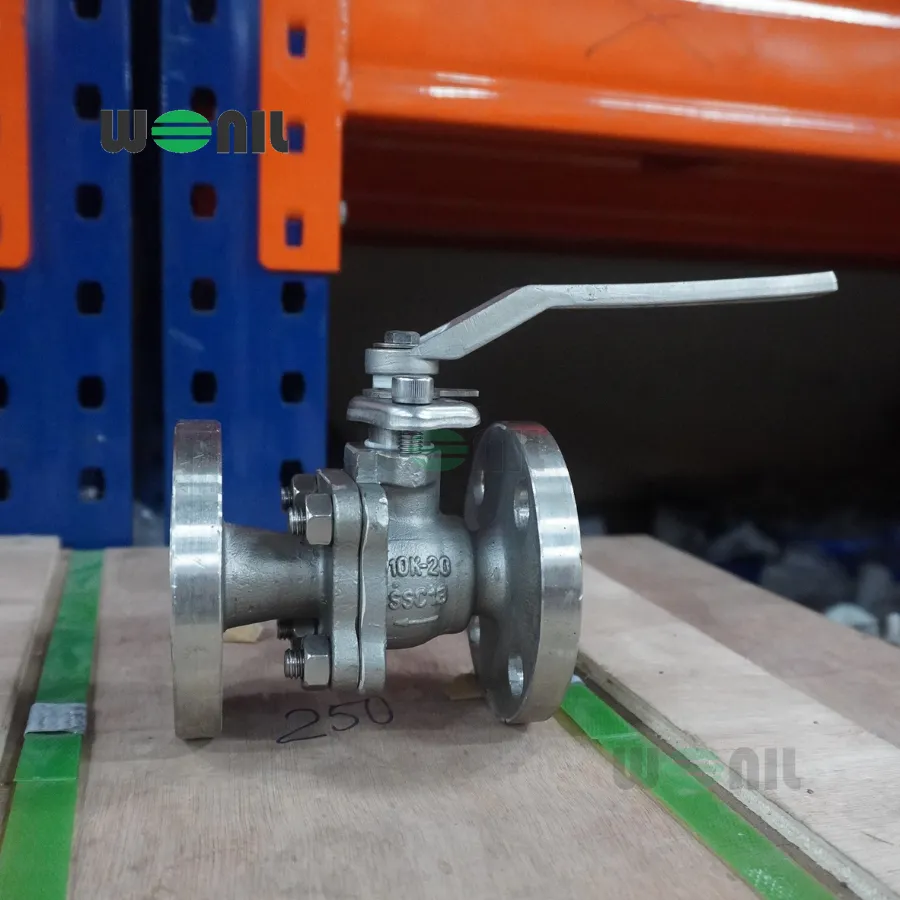 Van Bi Wonil Tay Gạt Inox Mặt Bích DN20