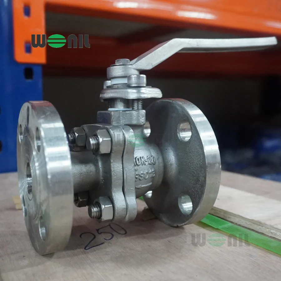 Van Bi Wonil Tay Gạt Inox Mặt Bích DN20