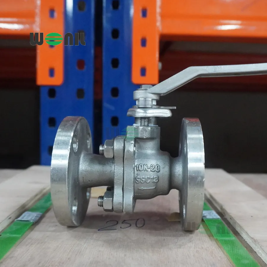 Van Bi Wonil Tay Gạt Inox Mặt Bích DN20