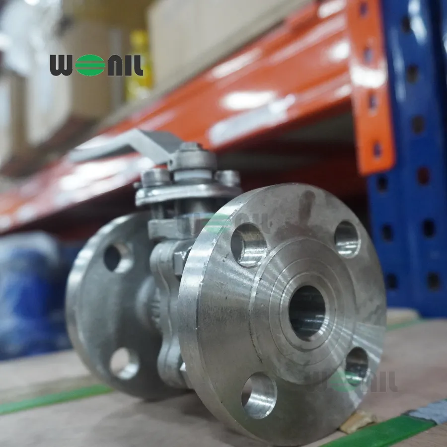 Van Bi Wonil Tay Gạt Inox Mặt Bích DN20