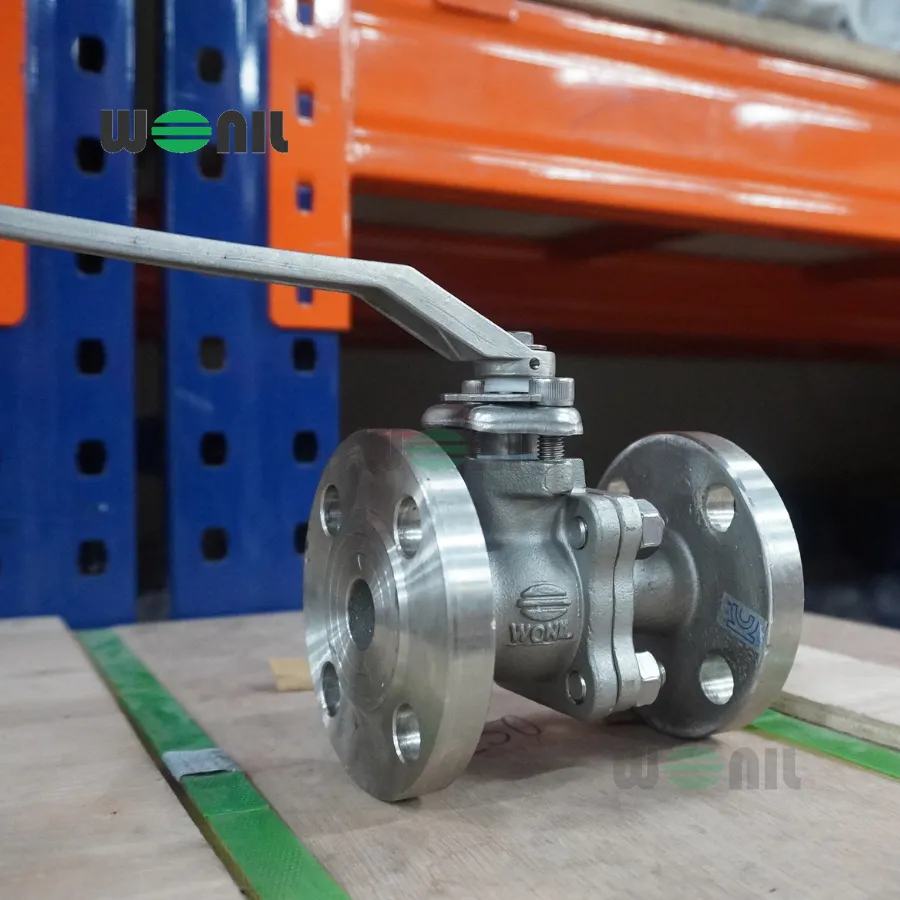 Van Bi Wonil Tay Gạt Inox Mặt Bích DN20