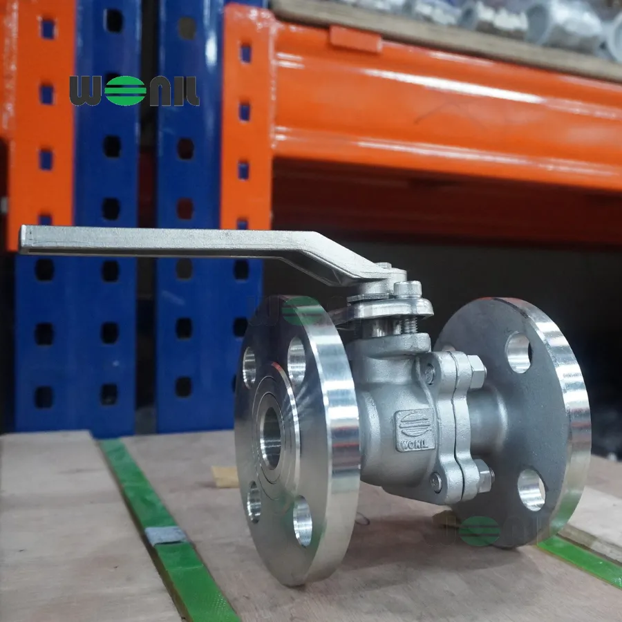 Van Bi Wonil Tay Gạt Inox Mặt Bích DN25