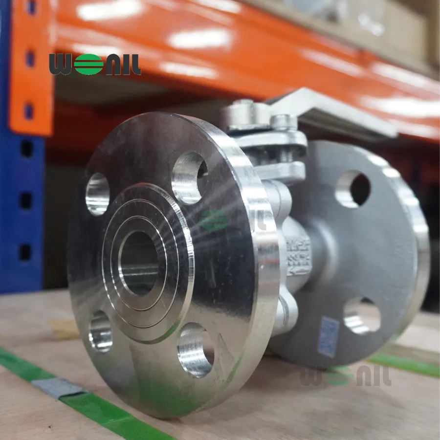 Van Bi Wonil Tay Gạt Inox Mặt Bích DN25
