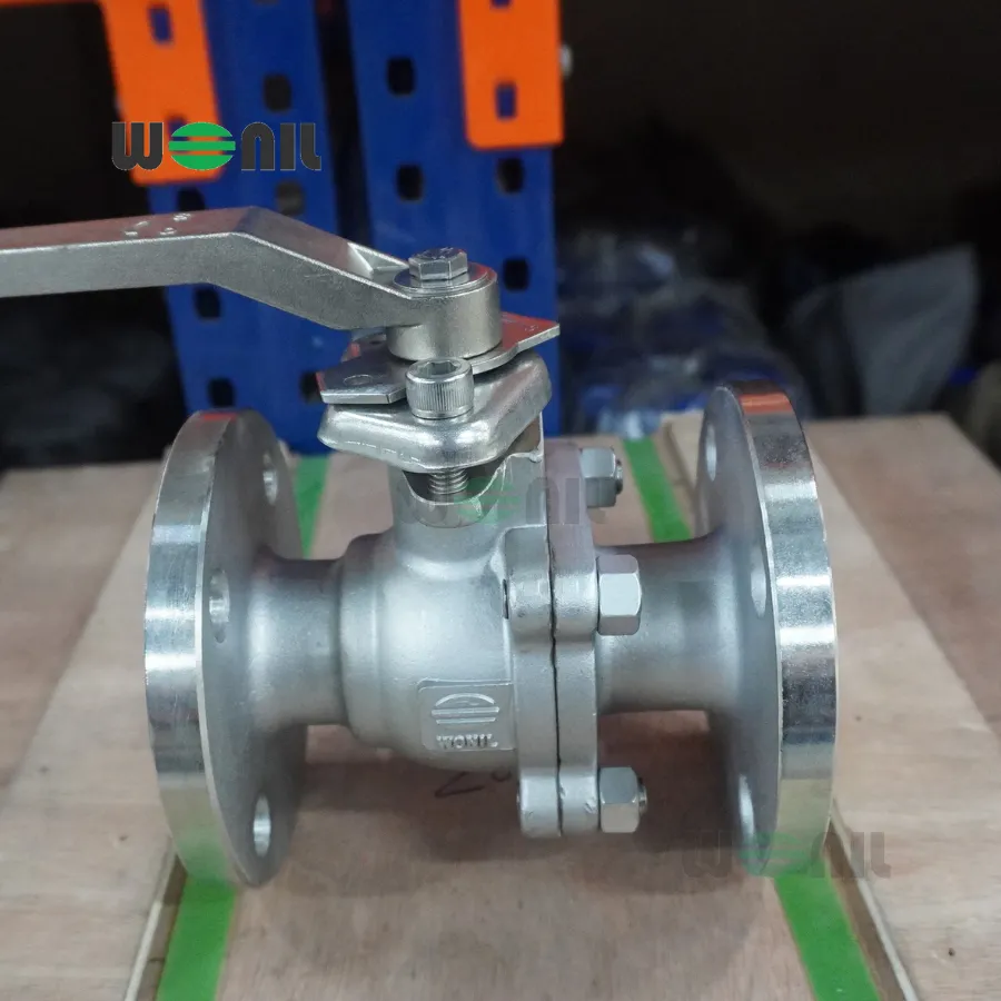Van Bi Wonil Tay Gạt Inox Mặt Bích DN40