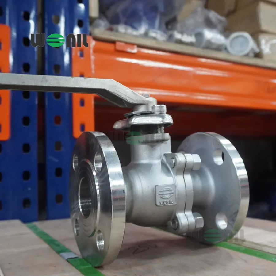 Van Bi Wonil Tay Gạt Inox Mặt Bích DN40