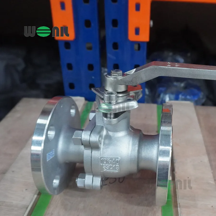 Van Bi Wonil Tay Gạt Inox Mặt Bích DN40