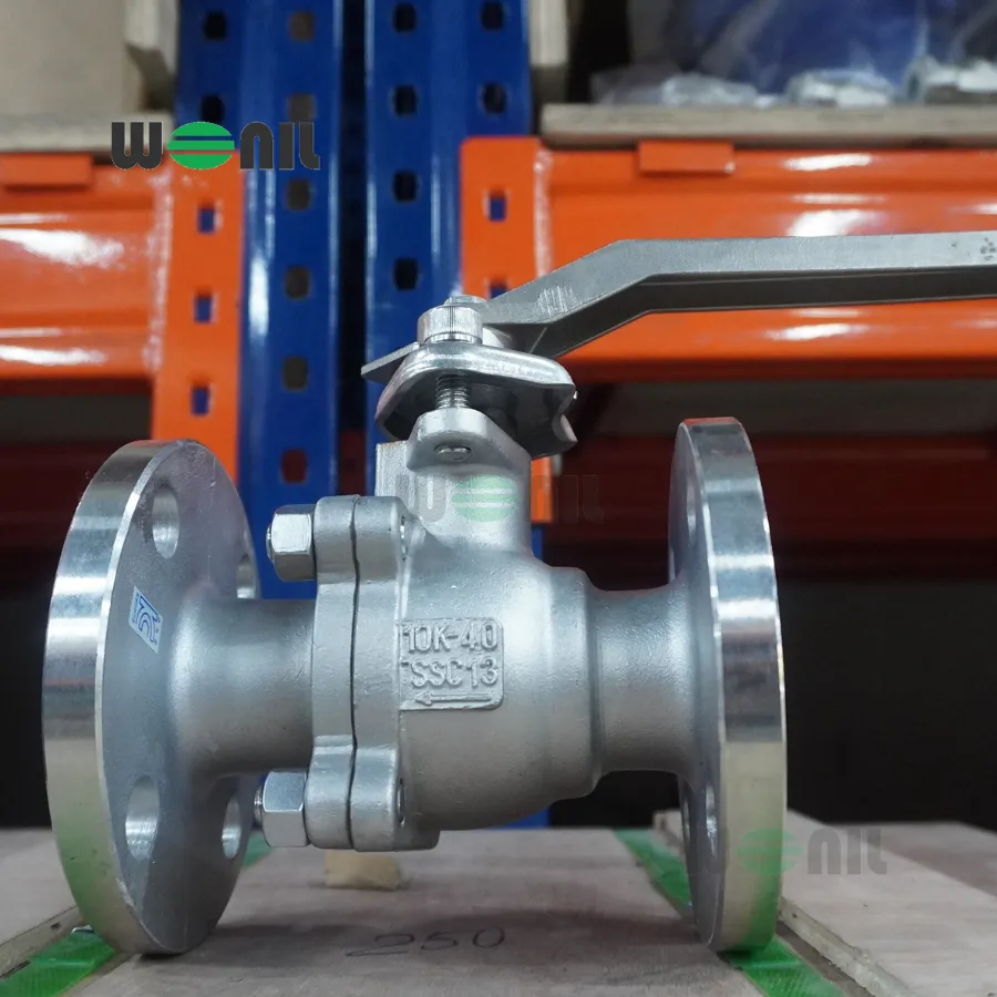 Van Bi Wonil Tay Gạt Inox Mặt Bích DN40