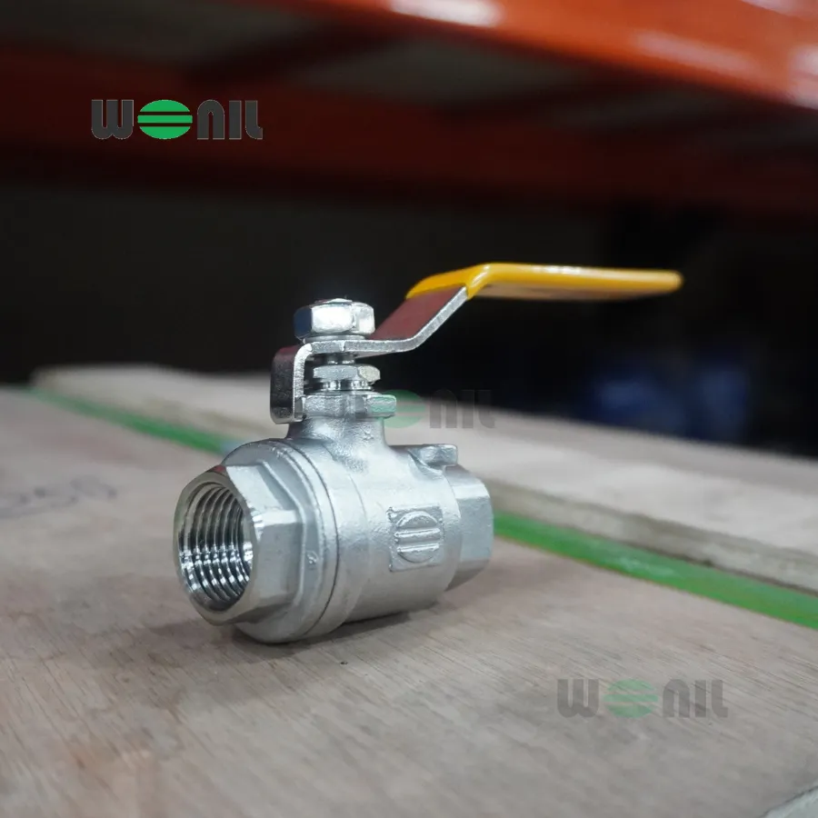 Van Bi Wonil Tay Gạt Inox Nối Ren DN15 (1/2" inches)