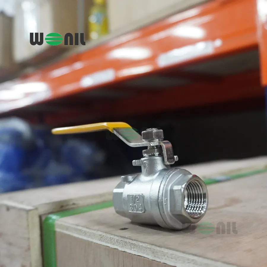 Van Bi Wonil Tay Gạt Inox Nối Ren DN15 (1/2" inches)