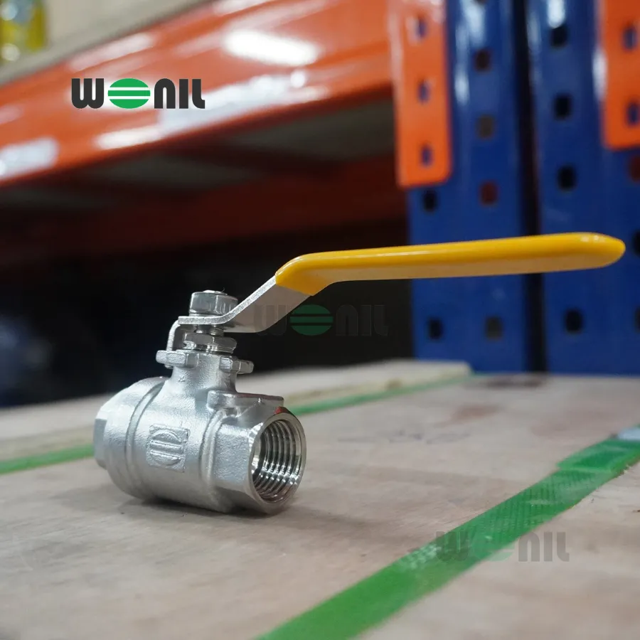 Van Bi Wonil Tay Gạt Inox Nối Ren DN15 (1/2" inches)
