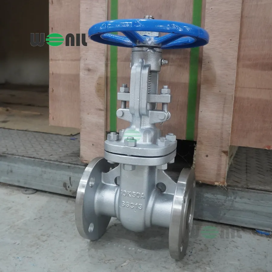 Van Cổng Wonil Ty Nổi Tay Quay Inox DN50