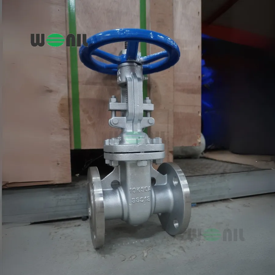 Van Cổng Wonil Ty Nổi Tay Quay Inox DN50