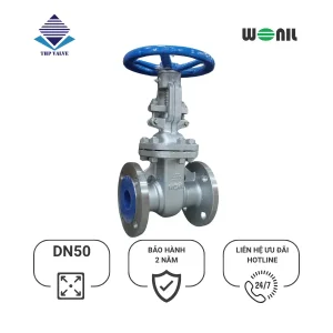 Van Cổng Wonil Ty Nổi Tay Quay Inox DN50