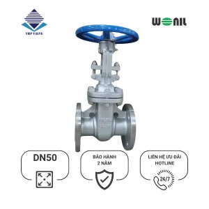 Van Cổng Wonil Ty Nổi Tay Quay Inox DN50