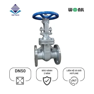 Van Cổng Wonil Ty Nổi Tay Quay Inox DN50