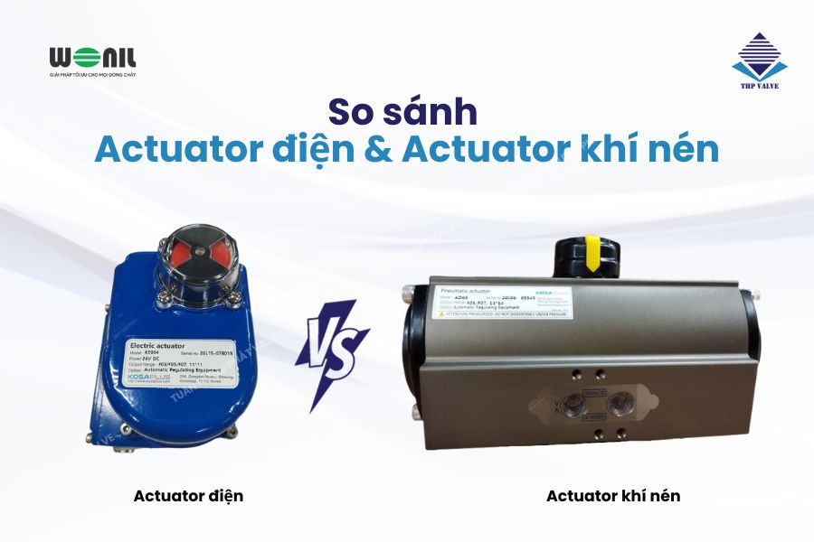 So sánh Actuator khí nén và Actuator điện