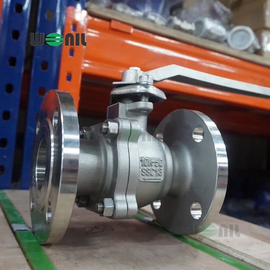 Van Bi Wonil Tay Gạt Inox Mặt Bích DN50