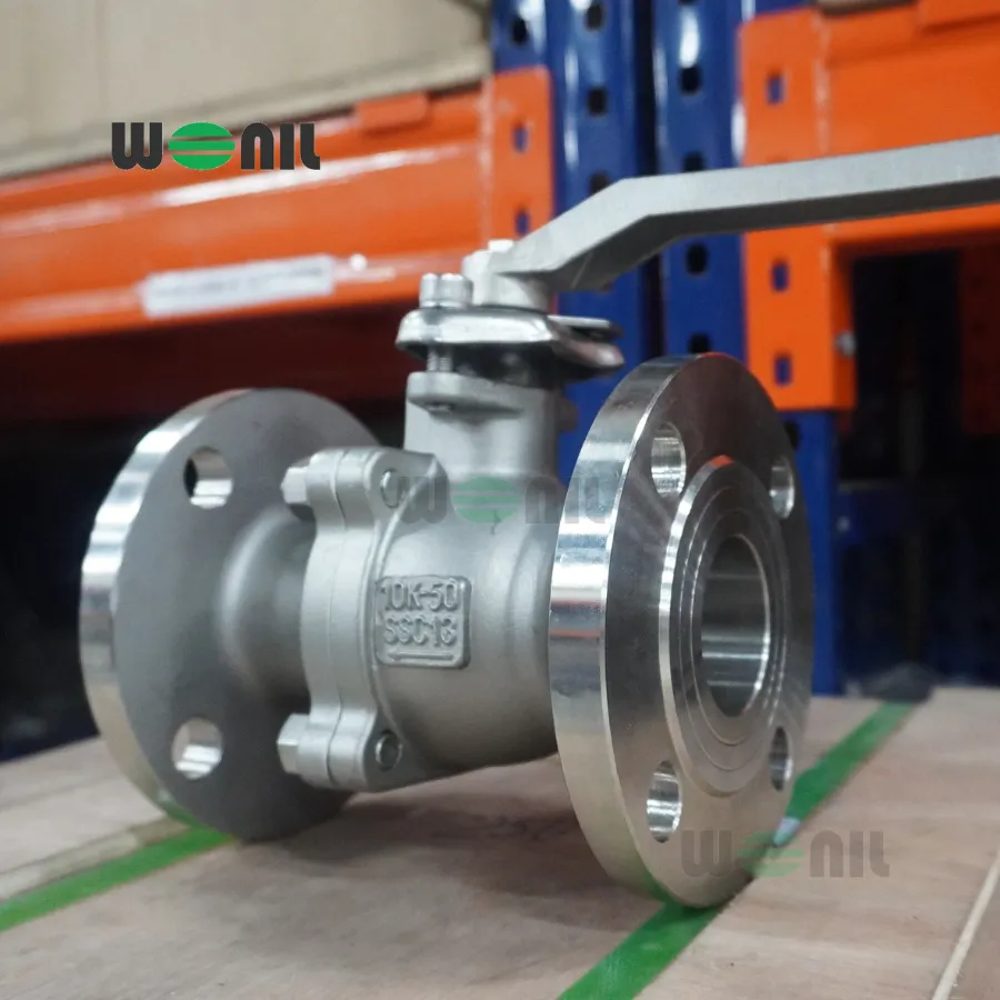 Van Bi Wonil Tay Gạt Inox Mặt Bích DN50