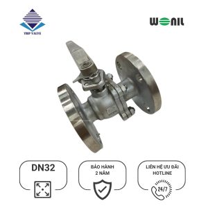 Van Bi Wonil Tay Gạt Inox Mặt Bích DN32