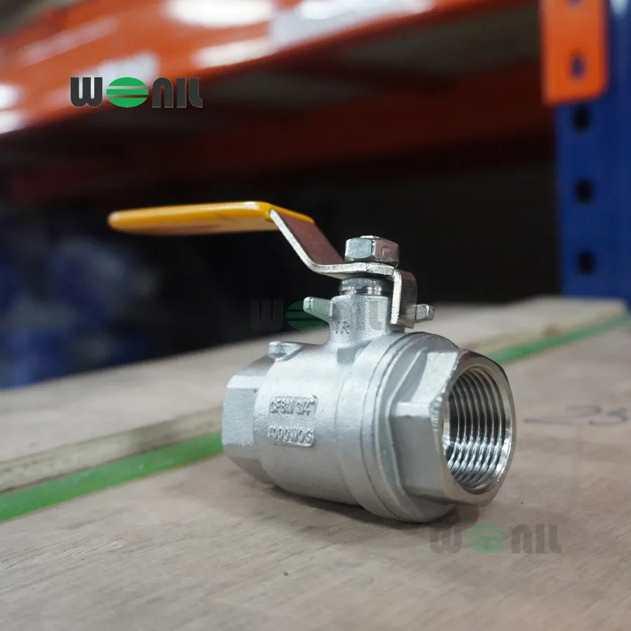 Van Bi Wonil Tay Gạt Inox Nối Ren DN20