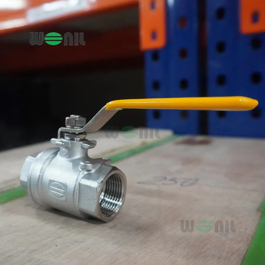 Van Bi Wonil Tay Gạt Inox Nối Ren DN20
