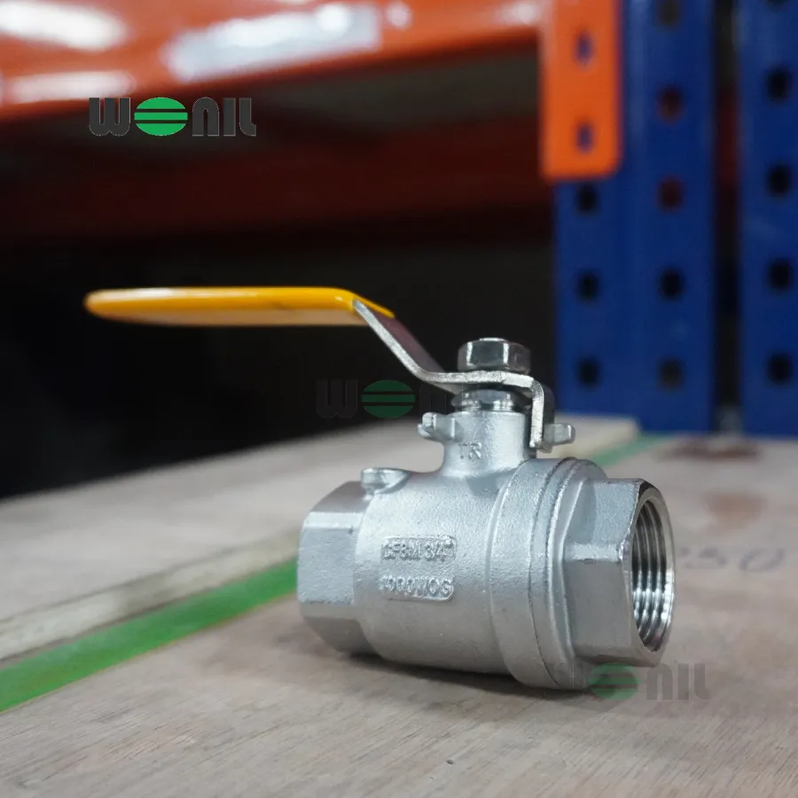 Van Bi Wonil Tay Gạt Inox Nối Ren DN20