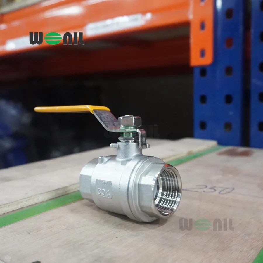 Van Bi Wonil Tay Gạt Inox Nối Ren DN25