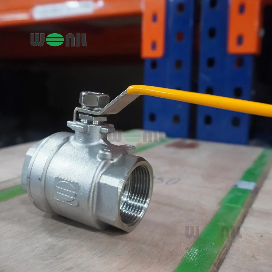 Van Bi Wonil Tay Gạt Inox Nối Ren DN32