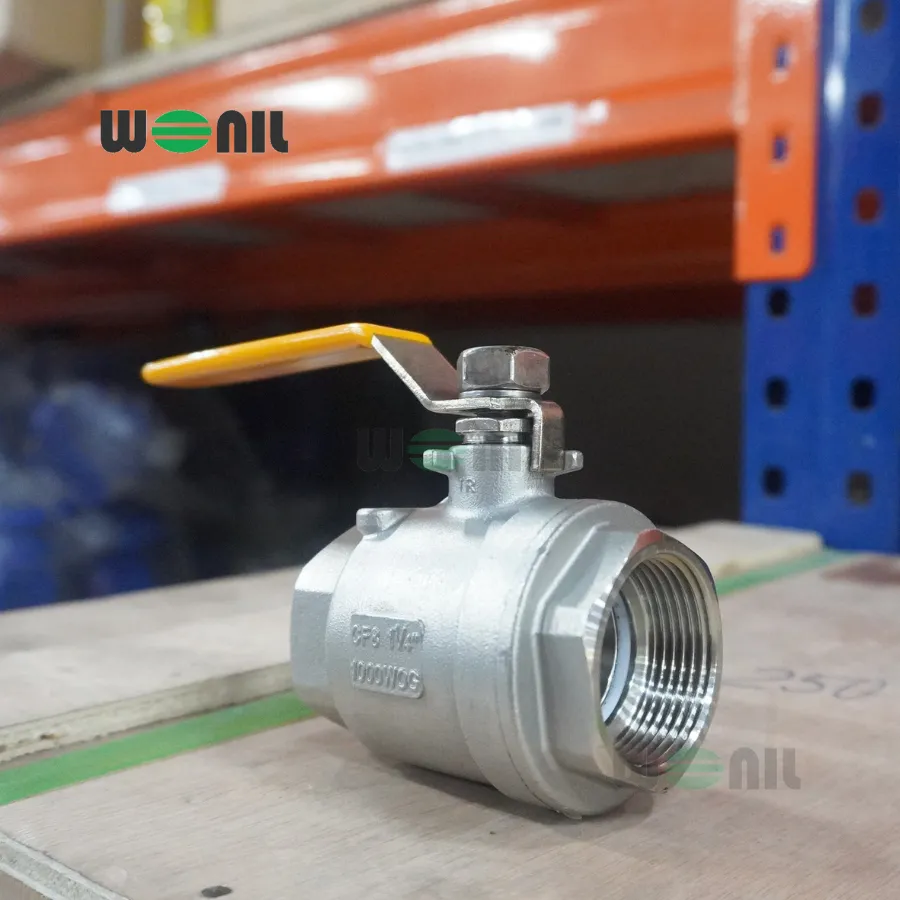 Van Bi Wonil Tay Gạt Inox Nối Ren DN32