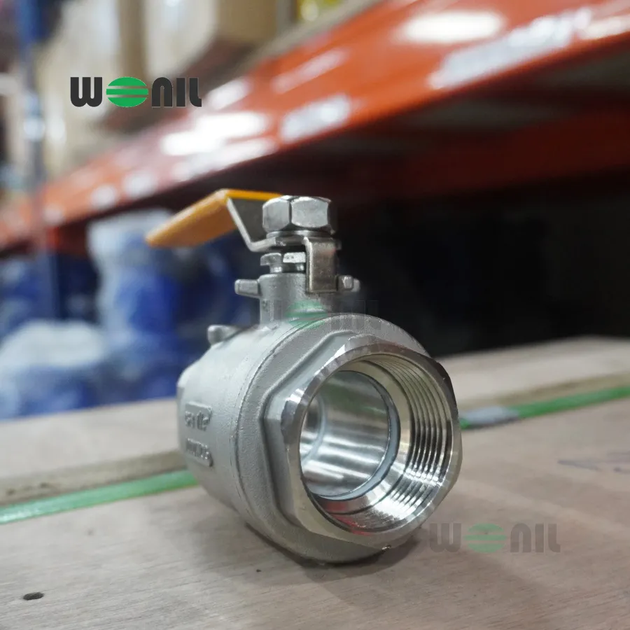 Van Bi Wonil Tay Gạt Inox Nối Ren DN32