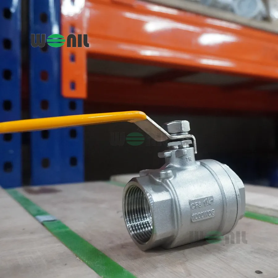 Van Bi Wonil Tay Gạt Inox Nối Ren DN32