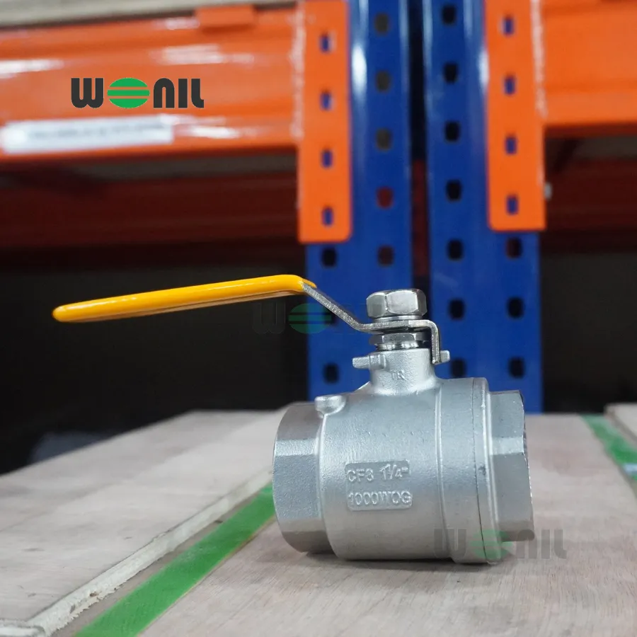 Van Bi Wonil Tay Gạt Inox Nối Ren DN32