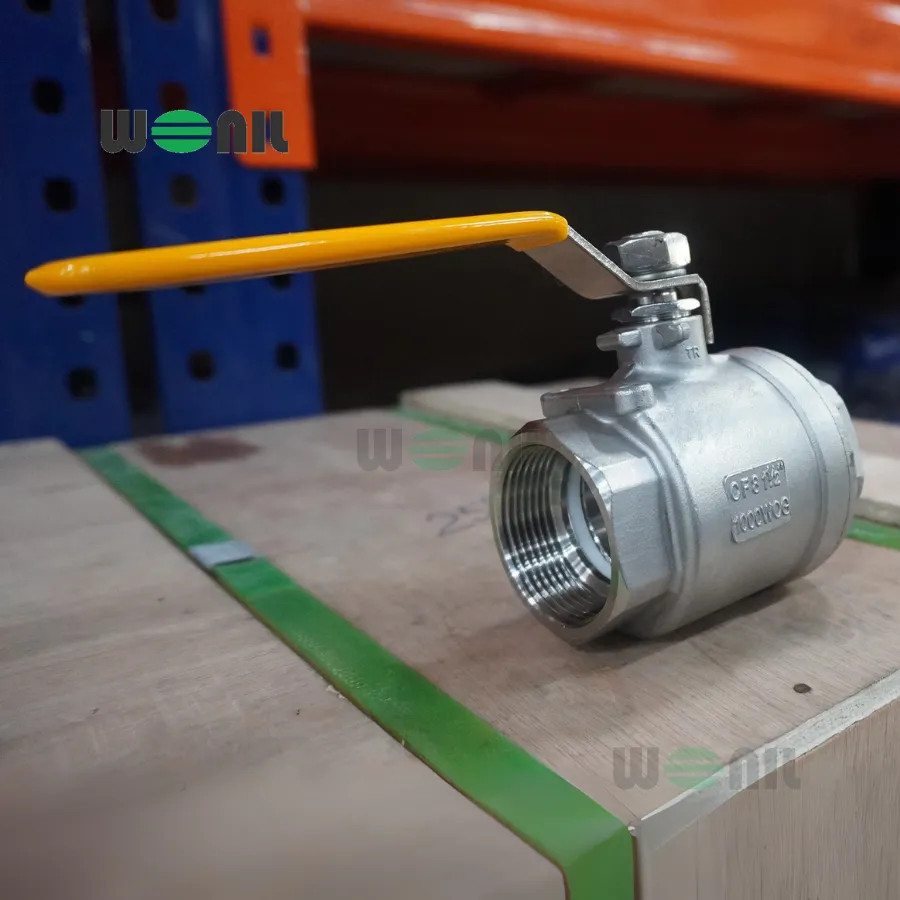 Van Bi Wonil Tay Gạt Inox Nối Ren DN40