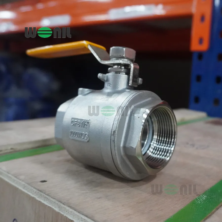 Van Bi Wonil Tay Gạt Inox Nối Ren DN40