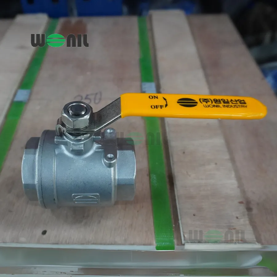 Van Bi Wonil Tay Gạt Inox Nối Ren DN40