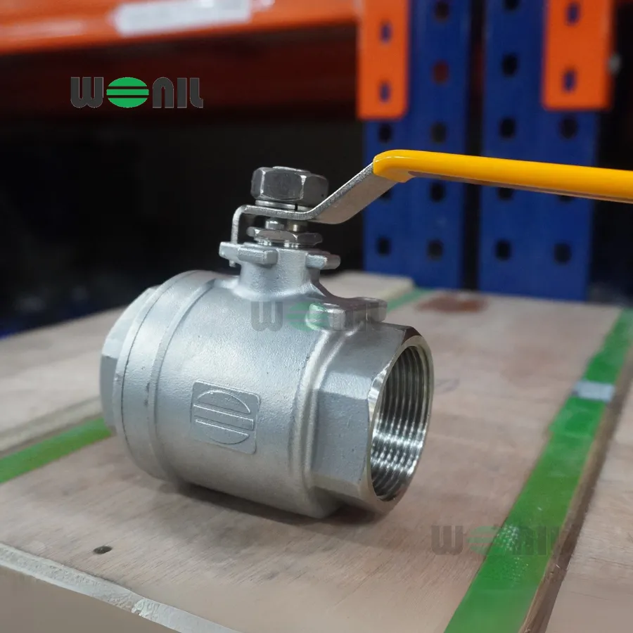 Van Bi Wonil Tay Gạt Inox Nối Ren DN40